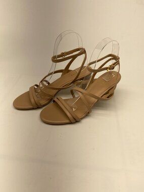 Cole Haan Women's Addie Strappy Tan Leather Sandal Pump Sz 9 B